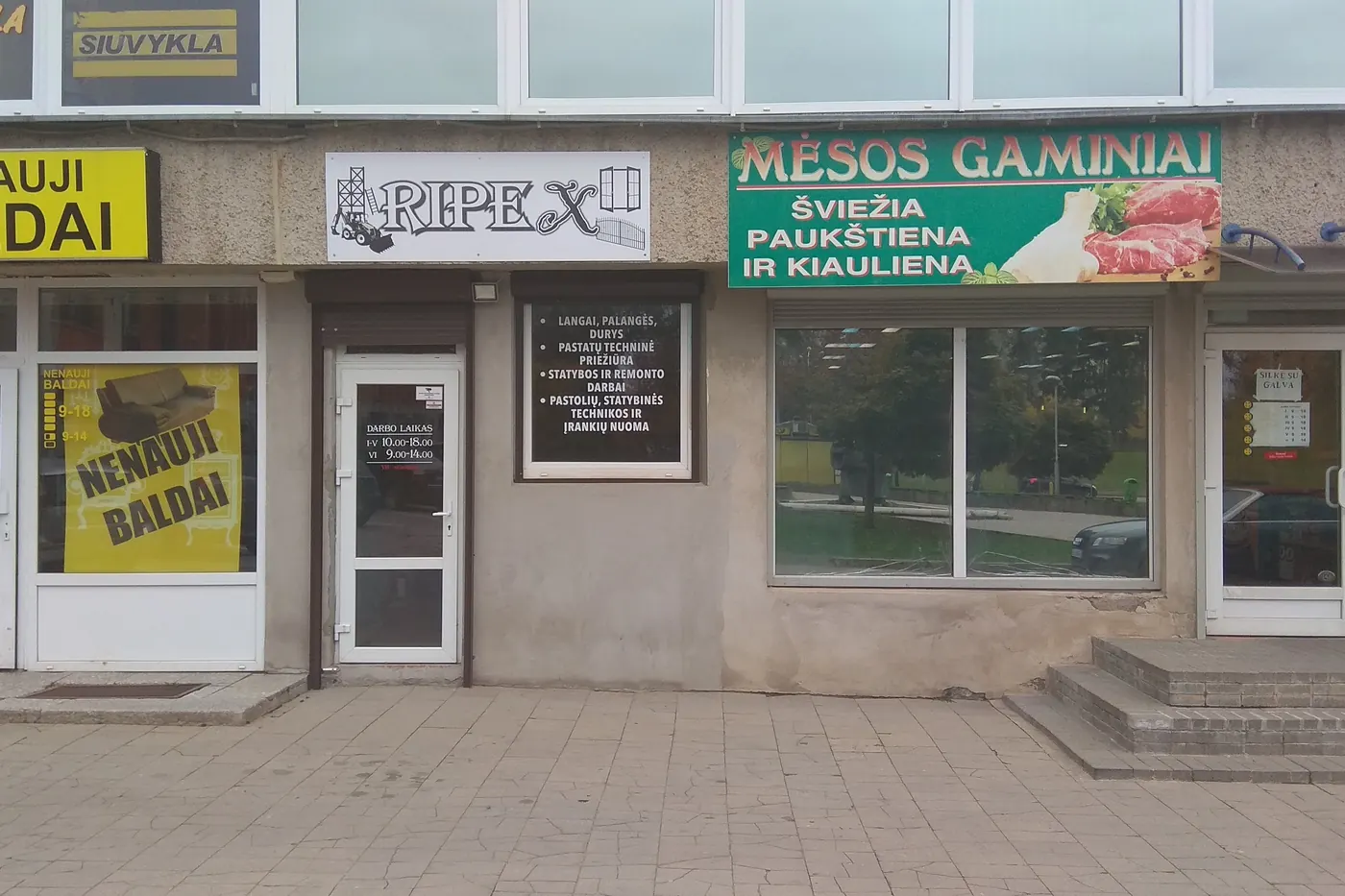 RIPEX prekybos vieta Naujojoje g. 8A, Alytuje